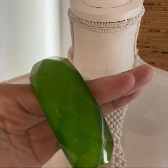 Vintage Green Bracelet Bangle Boho - Picture 5 of 6